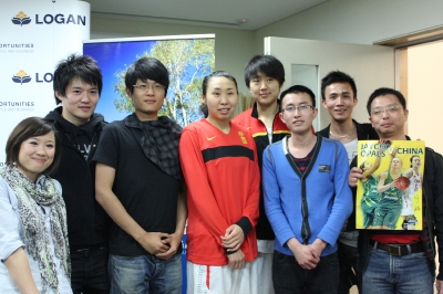 2011年采访中国女篮与澳洲女篮比赛